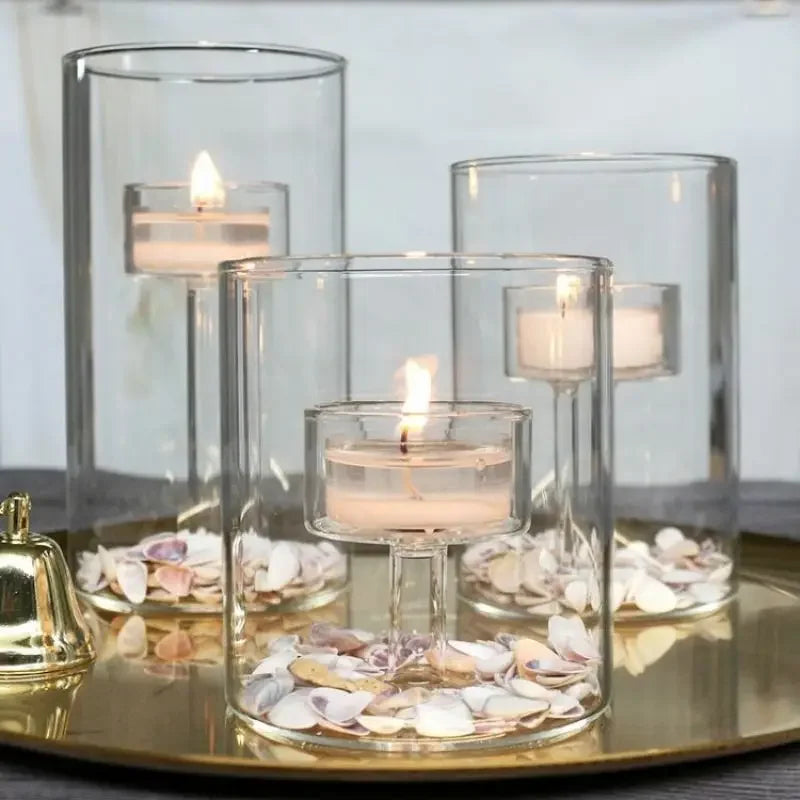 Bougeoirs en Verre