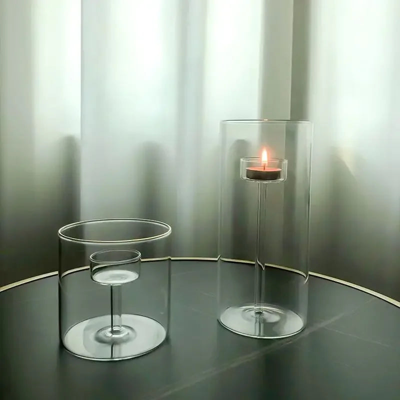 Bougeoirs en Verre