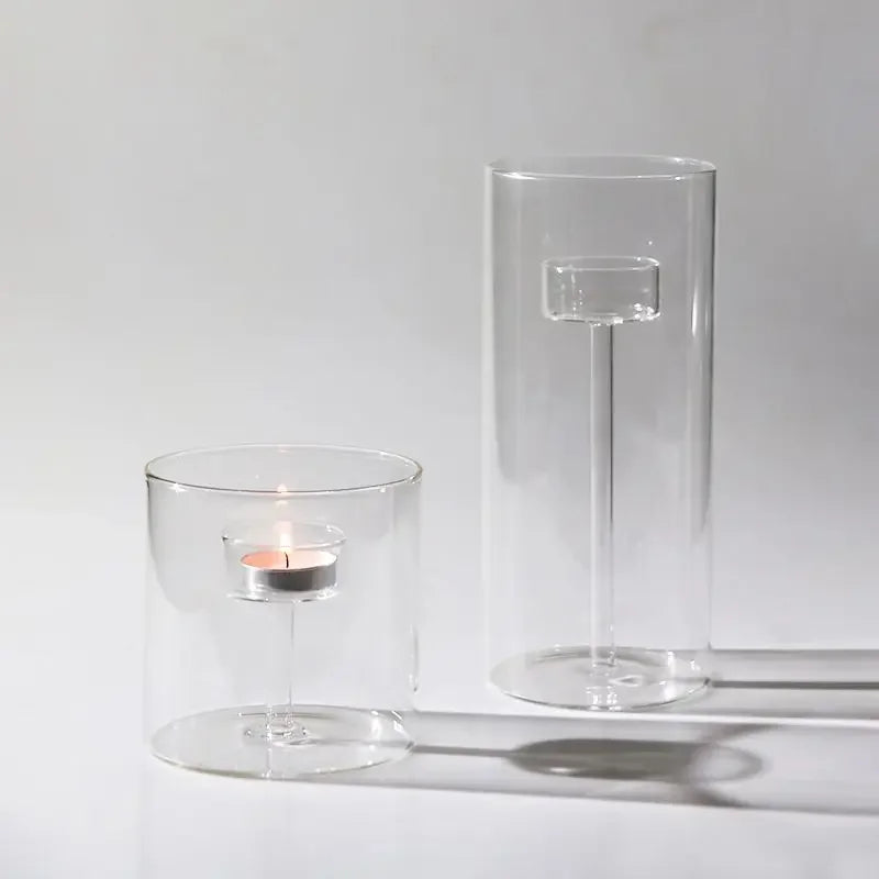 Bougeoirs en Verre