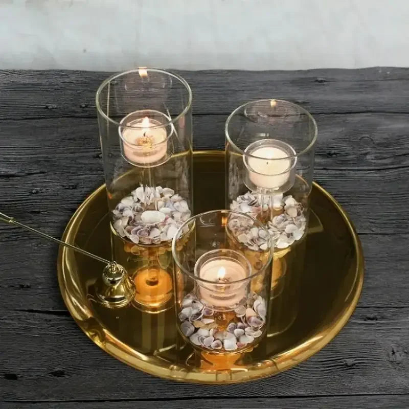 Bougeoirs en Verre